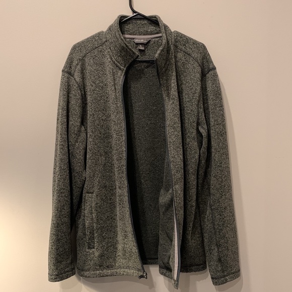 Eddie Bauer Full Zip Fleece Sweater - Picture 3 of 4